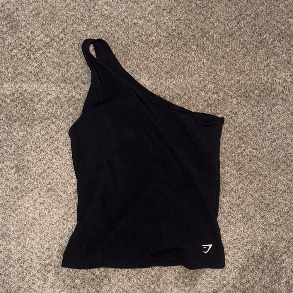 Black One-Shoulder Top